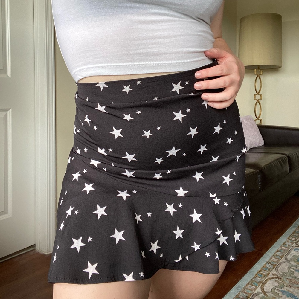 Black & White Star Skirt